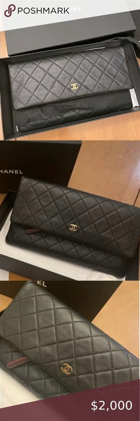 chanel fold over clutch|Chanel clutch with hand strap.